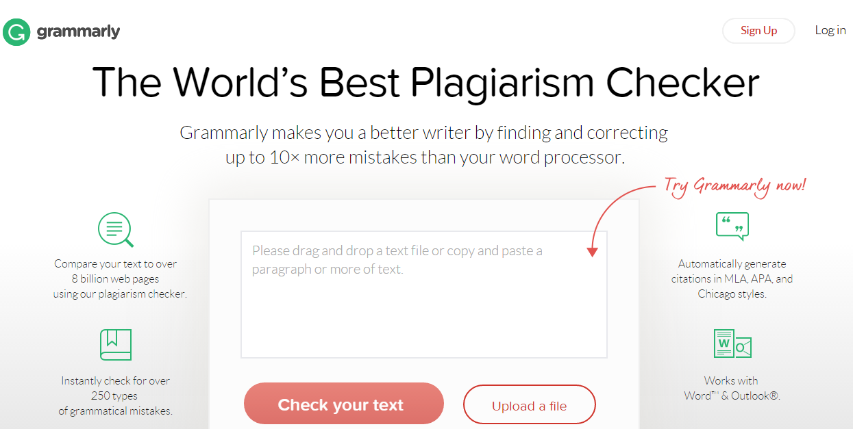 grammarly free online plagiarism checker