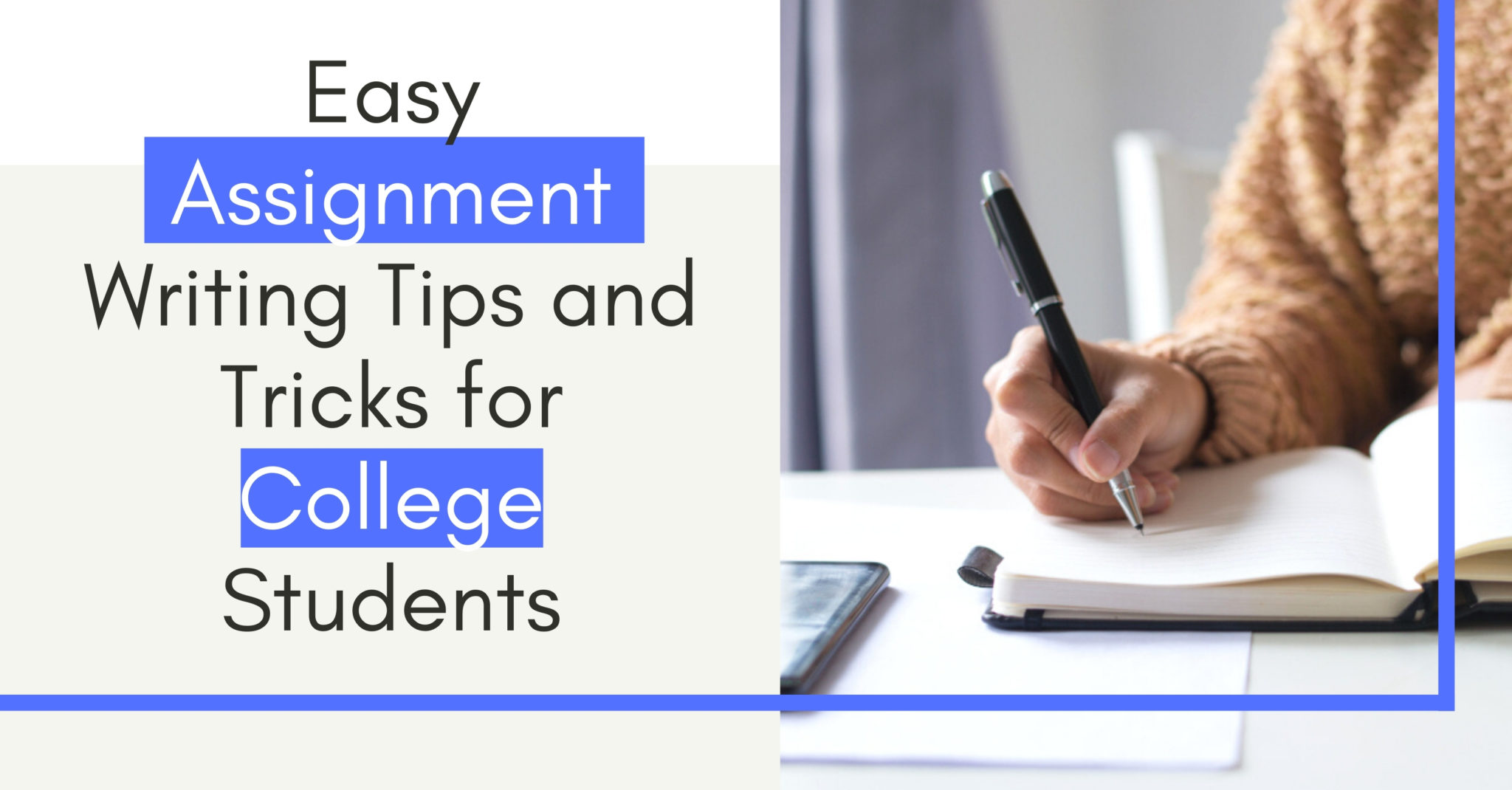 assignment tips for college